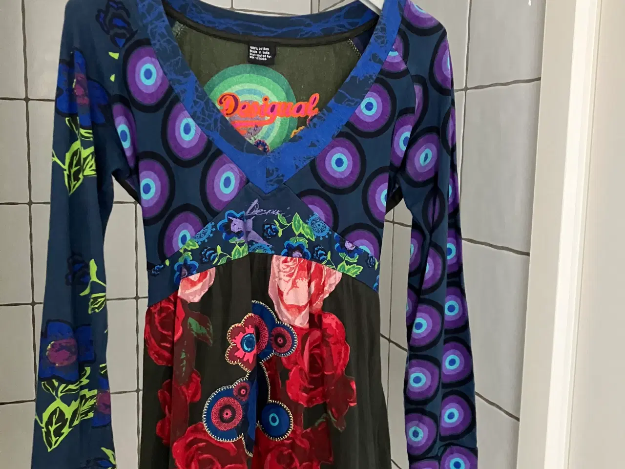 Billede 1 -  kjole, Desigual, str. S,  Bomuld,  God men brugt