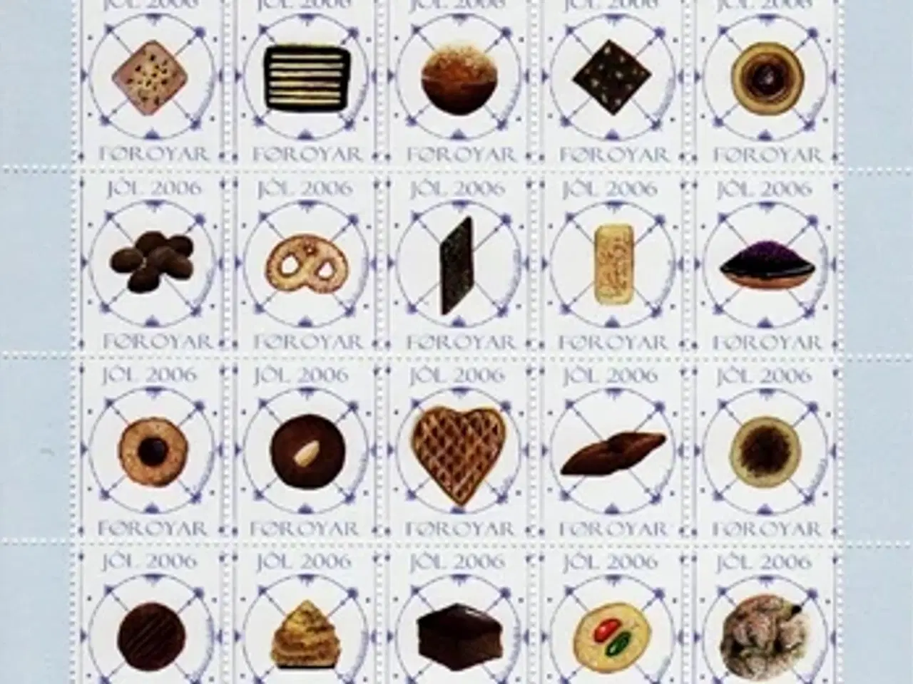 Billede 1 - Færøerne Julemærkeark 2006