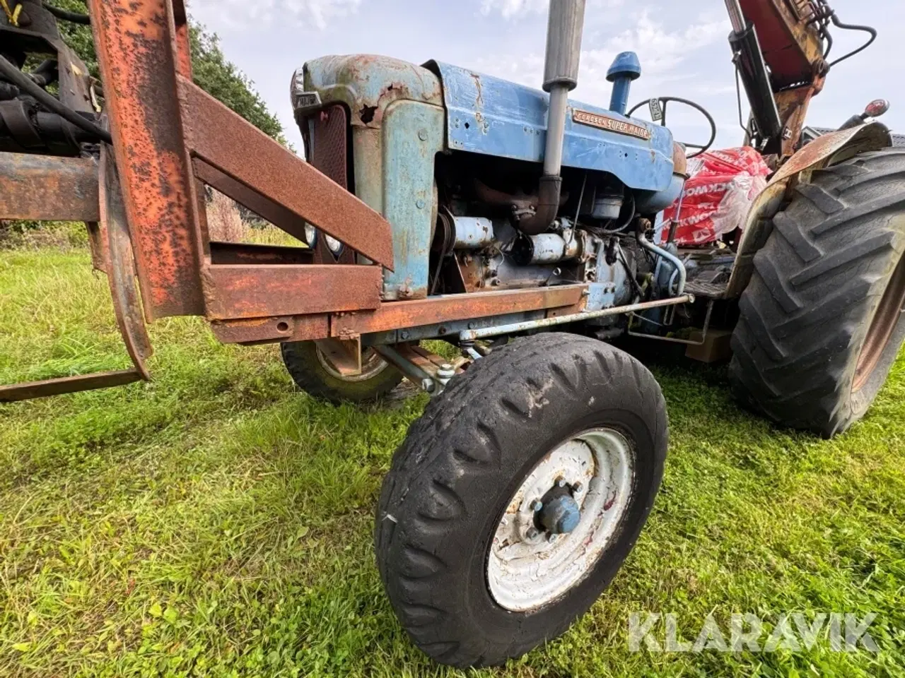 Billede 12 - Traktor Fordson Super Major med kran