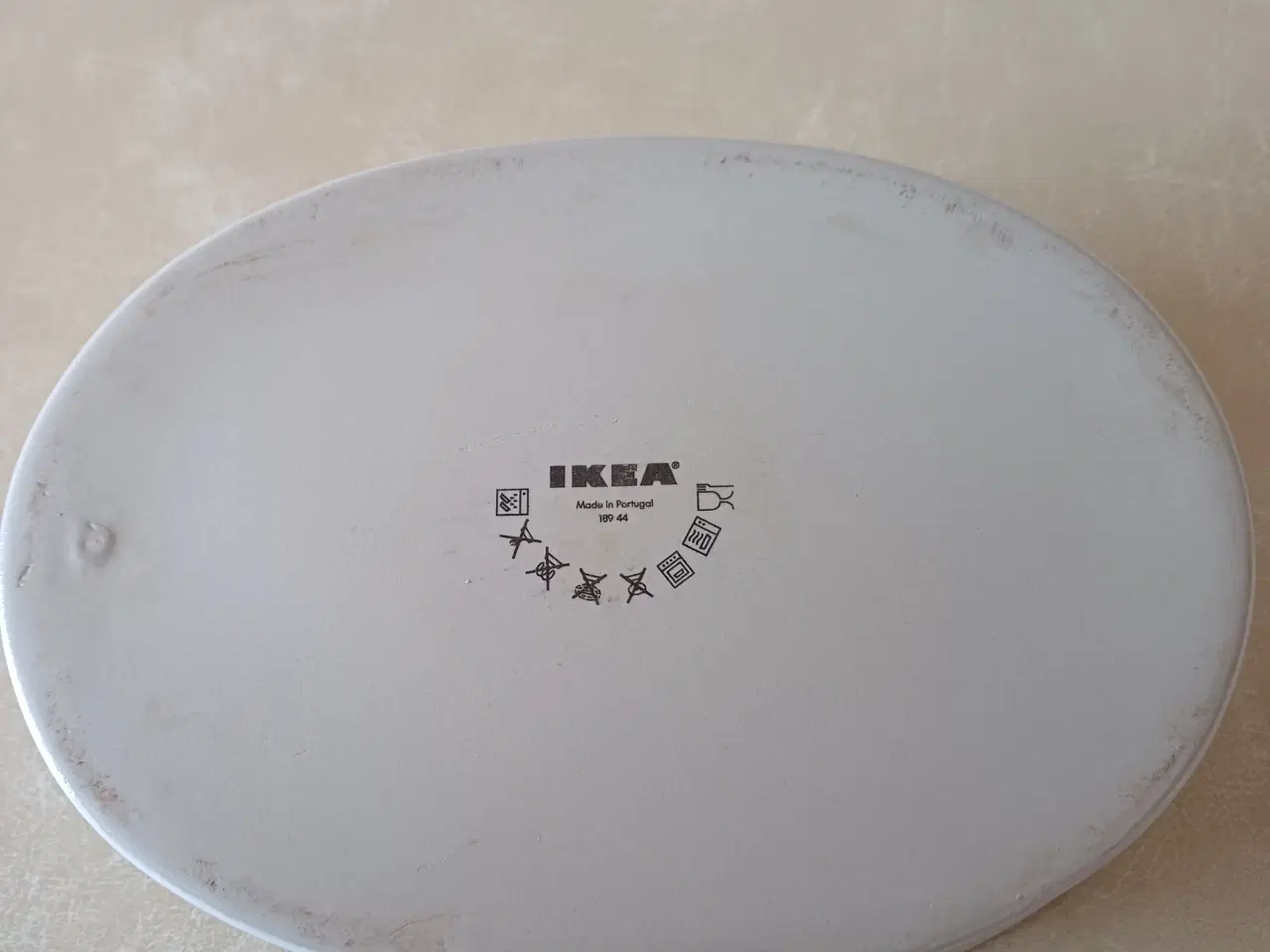 Billede 3 - Ovnfast ovalt fad i hvidt porcelæn