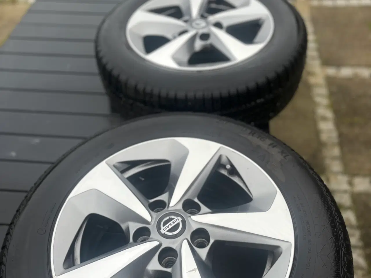 Billede 8 - 4 stk. Alufælge med fine Continental Vinterdæk