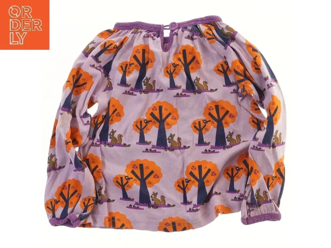 Billede 2 - Langærmet børnebluse med farverigt print fra Ej Sikke Lej (str. 92)