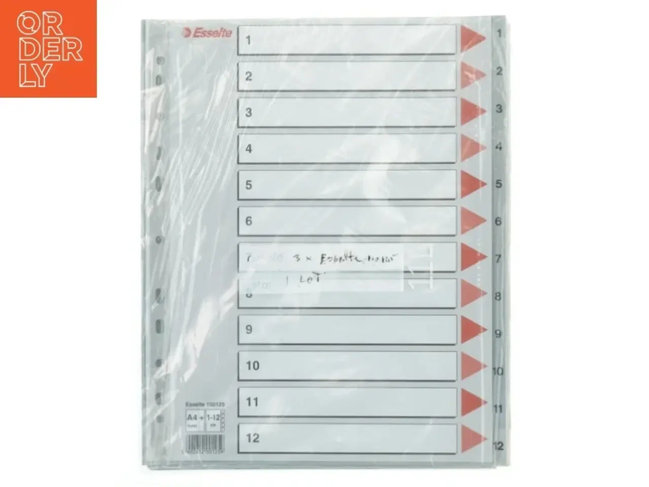 Billede 1 - Esselte plastiklommeinddeler fra Esselte (str. 30x24,5 cm)