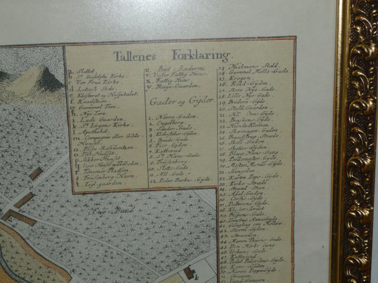 Billede 6 - gammel Kort over Aalborg 