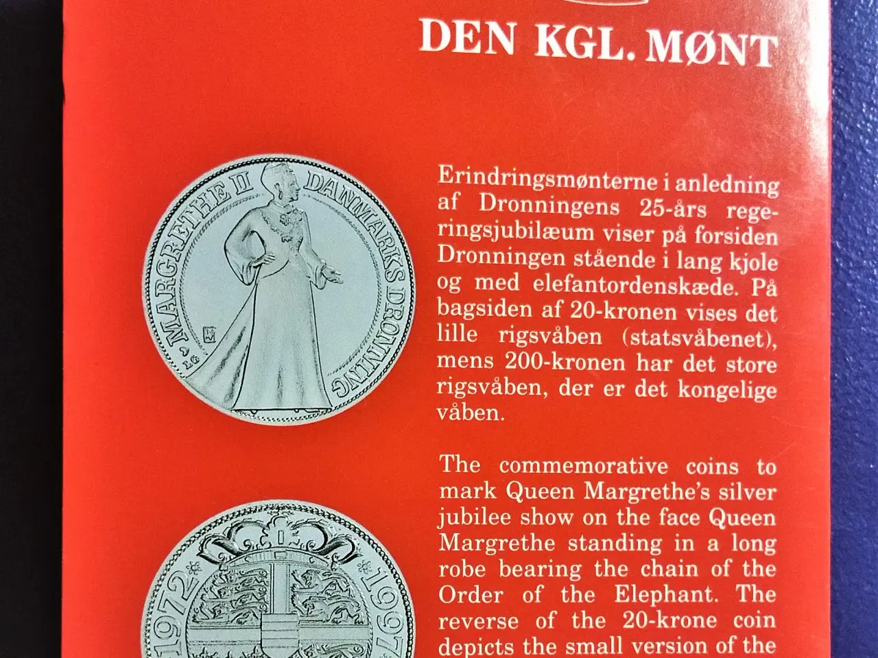 Billede 5 - DET KGL MØNTSÆT 1997 m. 20 kr 1997 Margrethe 25 År