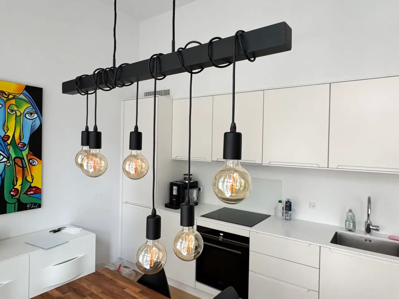 Billede 2 - Loftslampe med 6 lyskilder