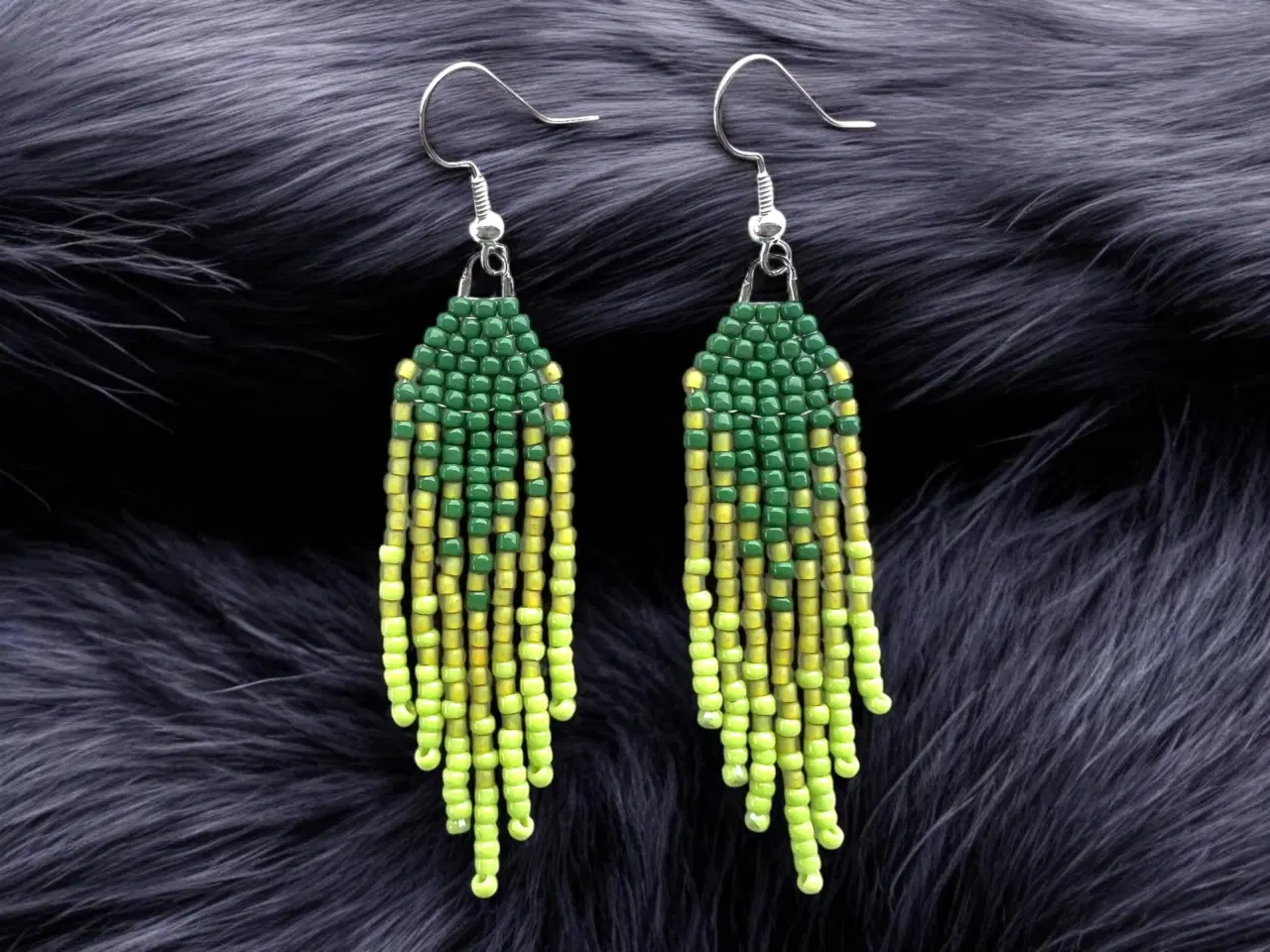 Billede 1 - Grønlandske perle øreringe