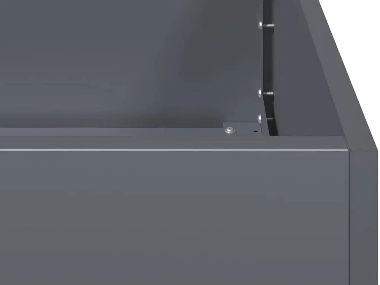 Billede 7 - Plantekasse antracit 200x40x40 cm koldvalset stål