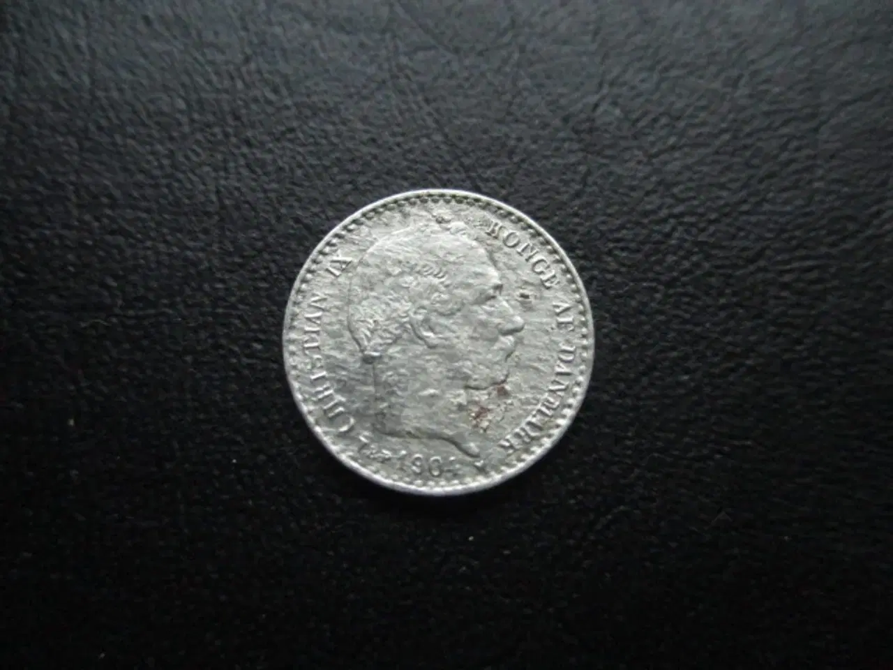 Billede 1 - 10 øre 1904 sølv korroderet