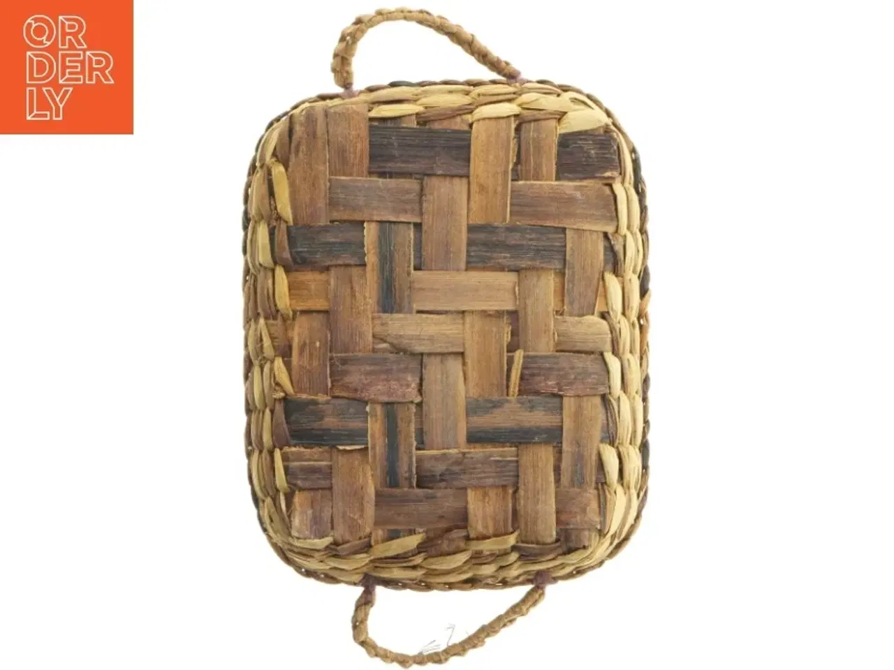 Billede 8 - Rustik ovnfast fad med serveringsbakke i flet (str. 26x20 cm)