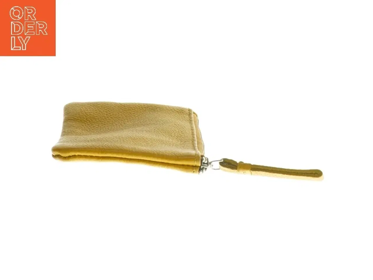 Billede 2 - Gul pung med lynlås (str. 9x11,5 cm)