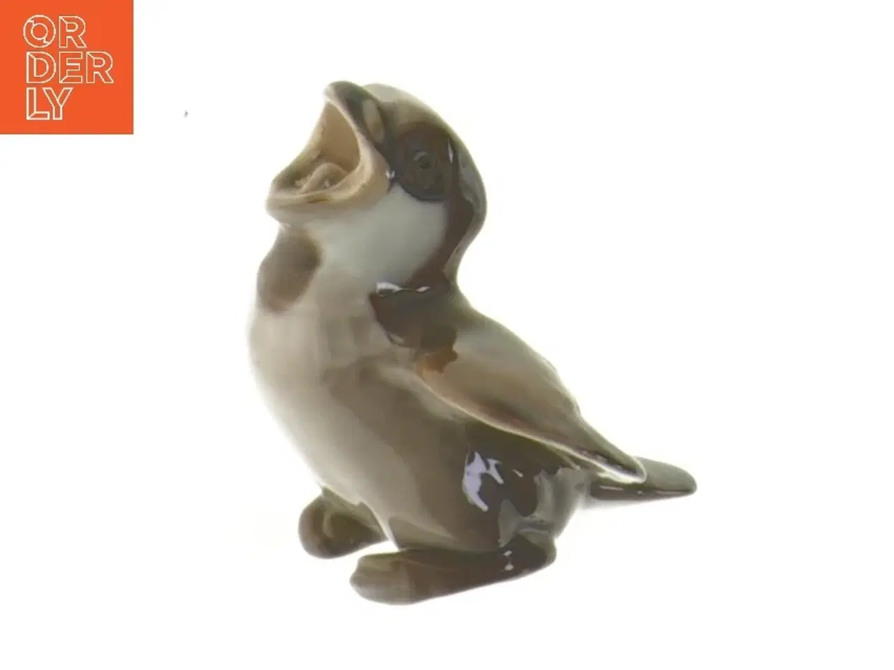 Billede 1 - Porcelænsfigur af fugl (str. 8,5 cm) fra Bing & Grøndahl