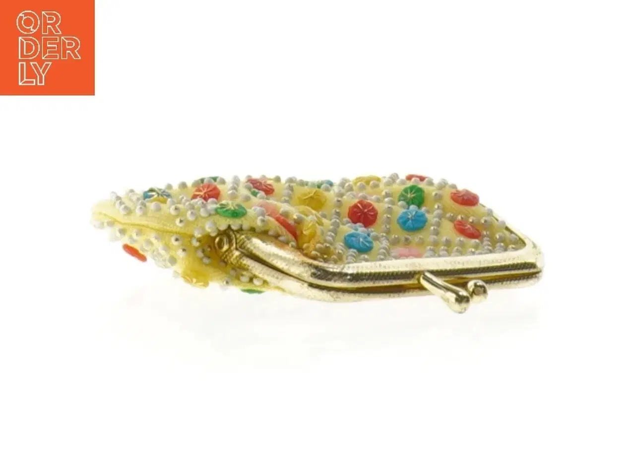 Billede 2 - Broderet pung med perler (str. 10 x 8 cm)