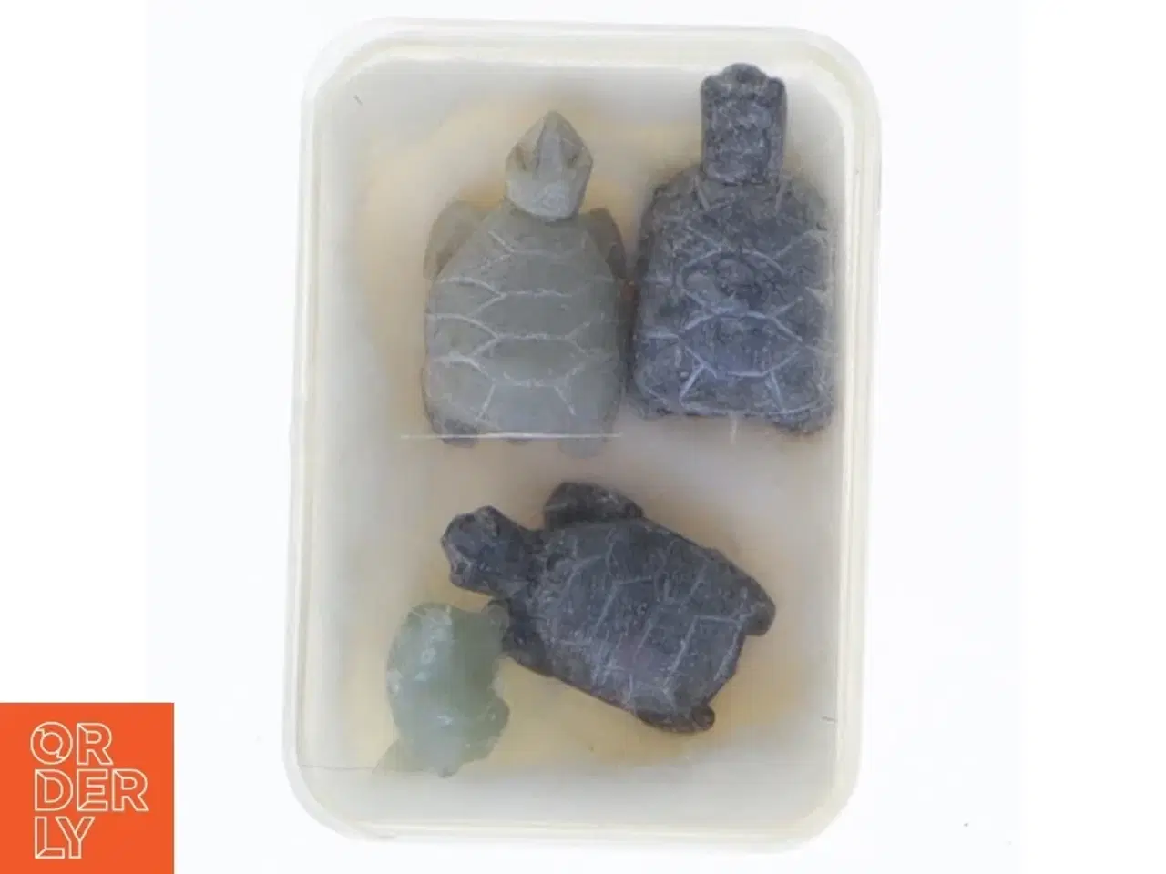 Billede 1 - Sæt med miniature skildpaddefigurer (str. 2,5 cm)