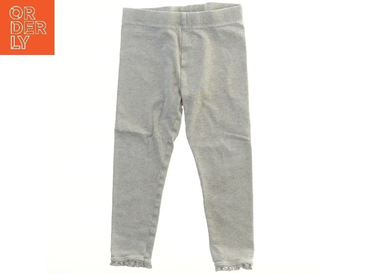 Billede 1 - Grå leggings med blondekanter fra Next (str. 104)
