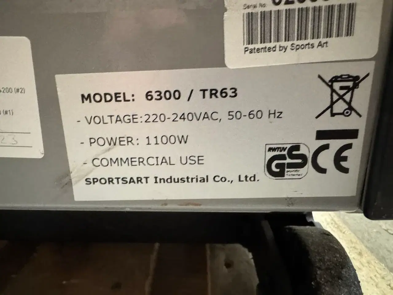 Billede 3 - Løbebånd, SportsArt Model 6300/TR63 MOMSFRI