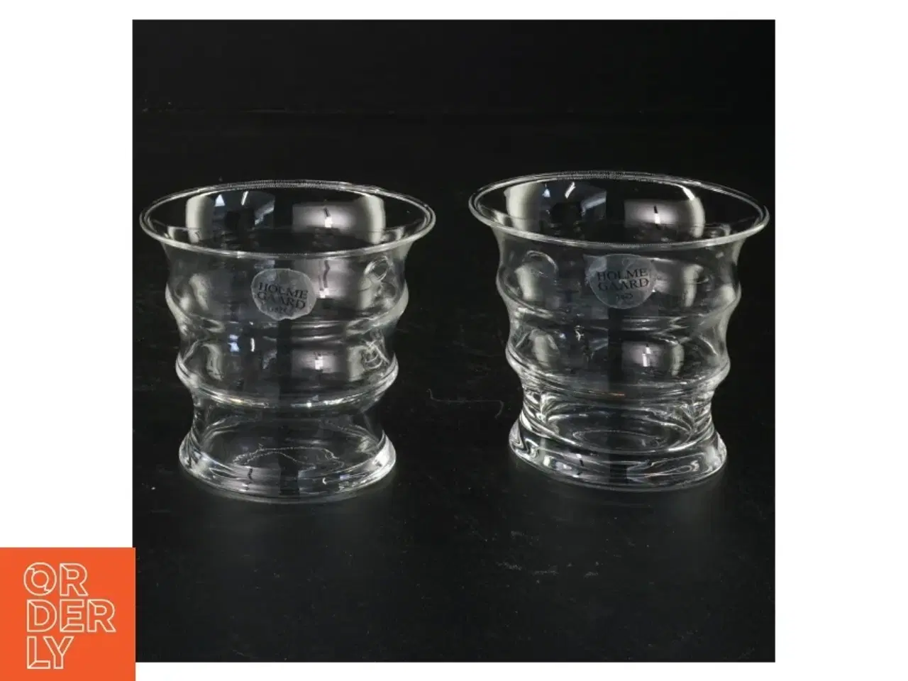 Billede 1 - Holmegaard Glas Karen Blixen vaser fyrfadslys stager fra Holmegaard (str. H 7 cm)