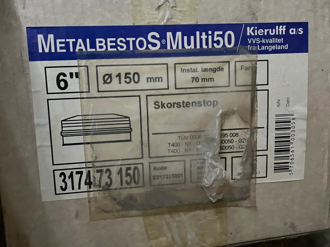 Billede 2 - metalBestos multi 50 skorstensstop