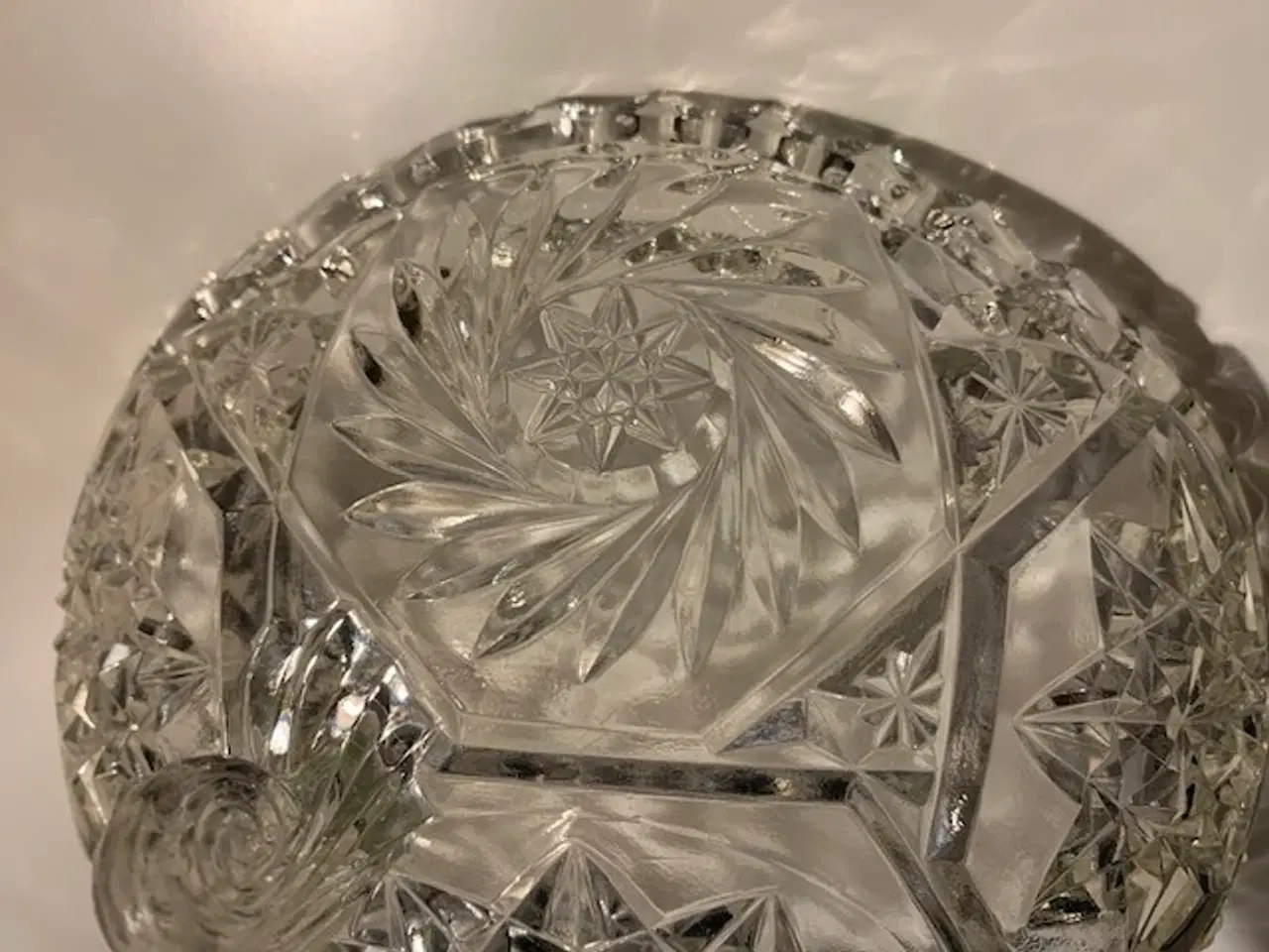 Billede 5 - Krystal skål på 3 fødder, stor - retro