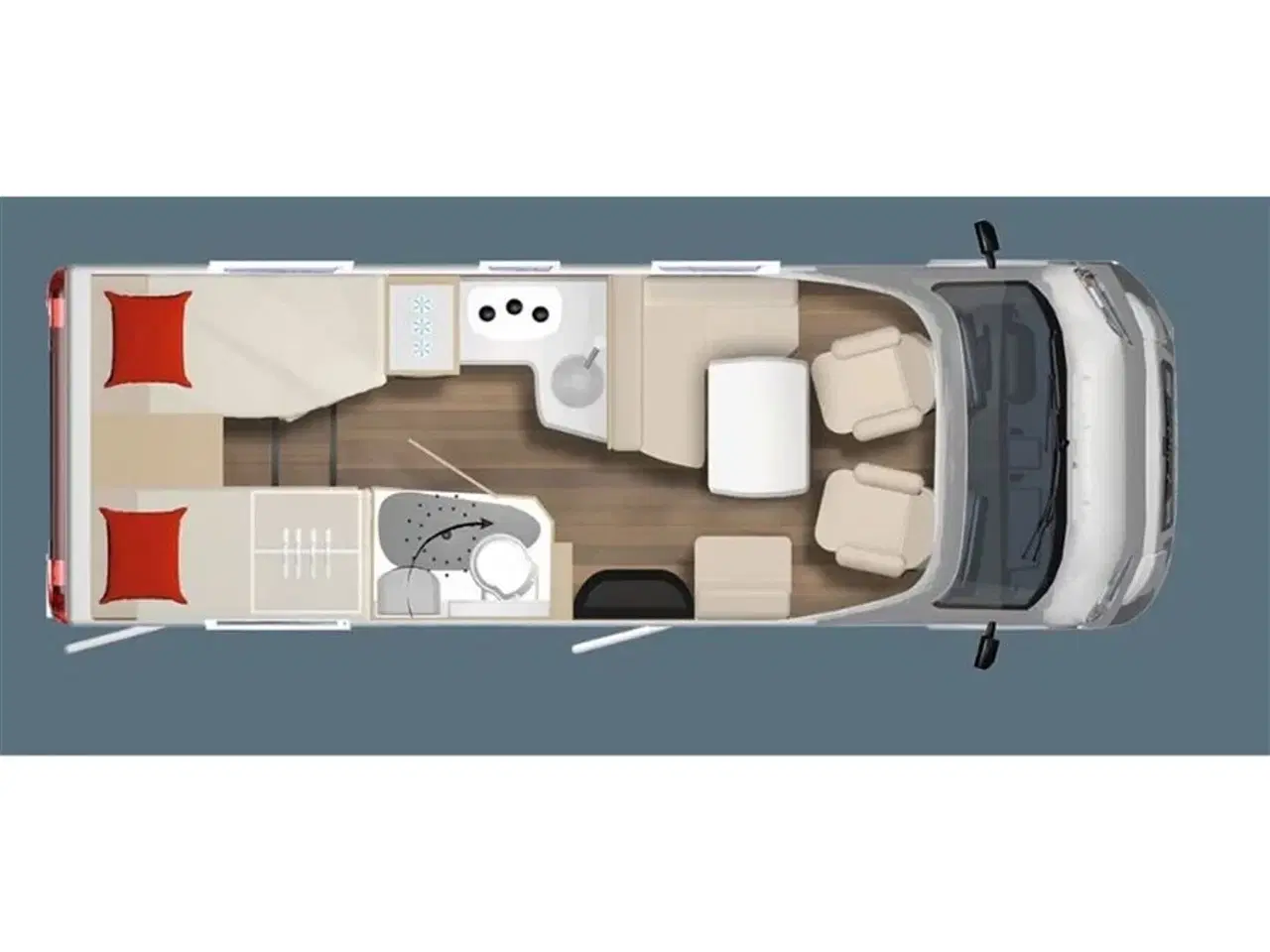 Billede 18 - 2026 - Bürstner B66 TD 690   NYHED! Bürstner B66 TD 690 2026 kampagnemodel - Kan ses nu hos Camping-Specialisten.dk