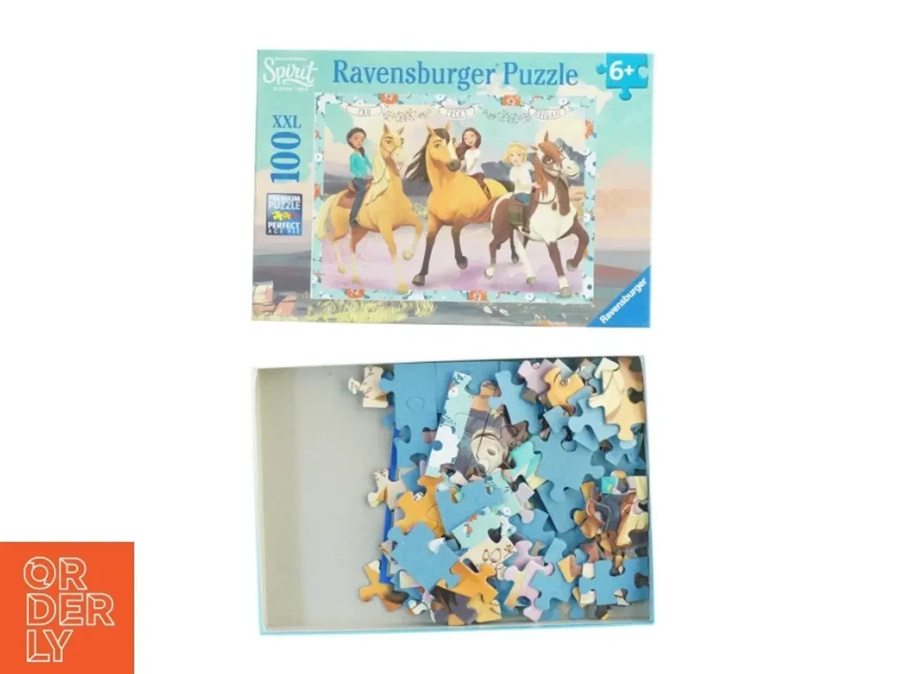 Billede 1 - Spirit / Rider frit Ravensburger puslespil - Spirit Riding Free fra Ravensburger (str. 49 x 36 cm)