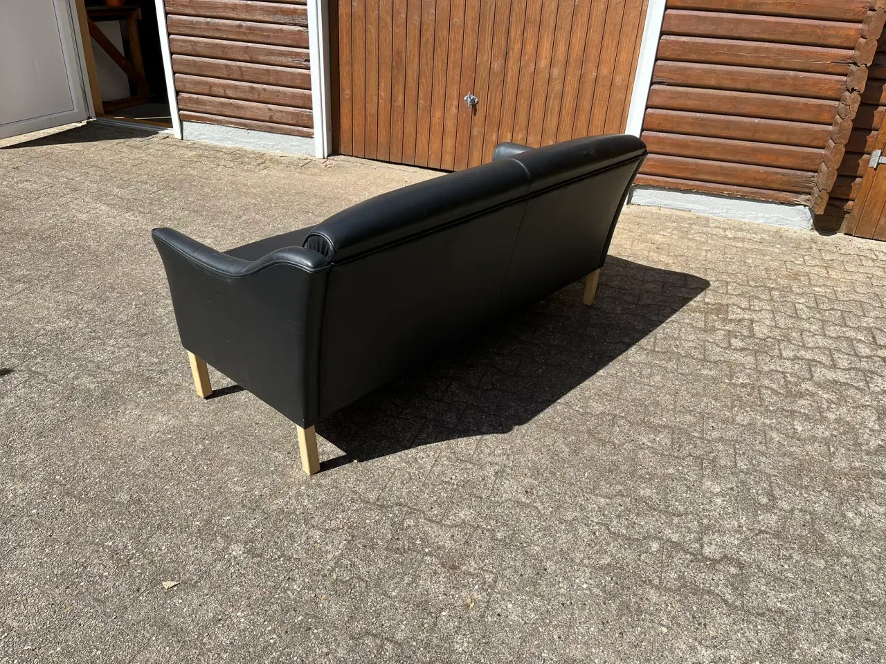 Billede 2 - 3 pers. læder sofa