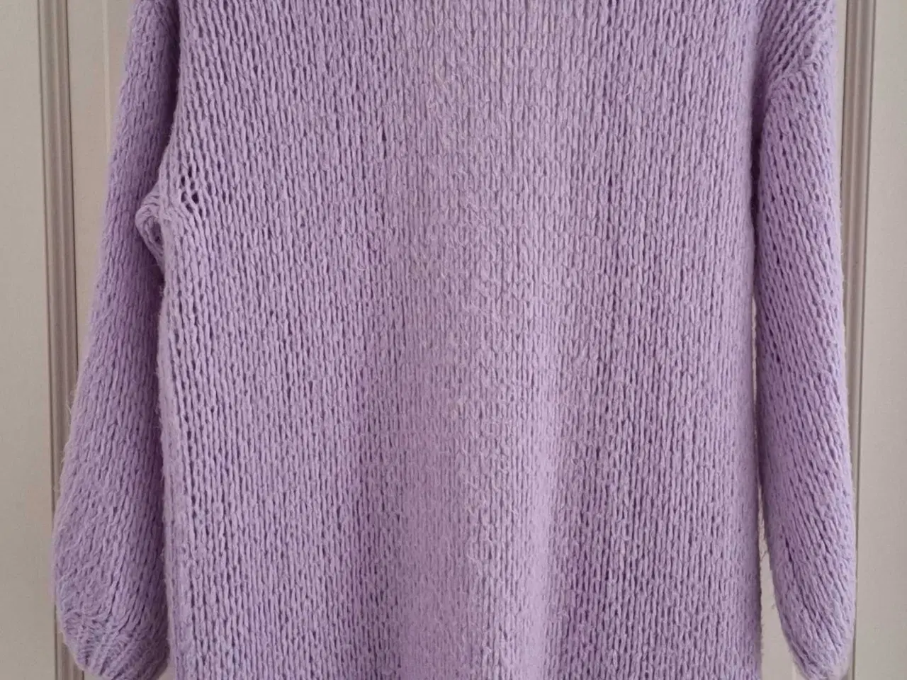 Billede 2 - Lækker lang strik cardigan med uld