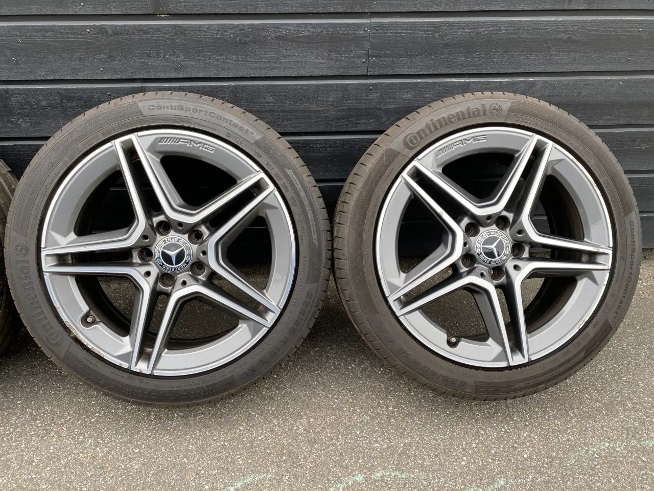 Billede 3 - Originale Mercedes AMG Line 18” fælge – m. Sommerd