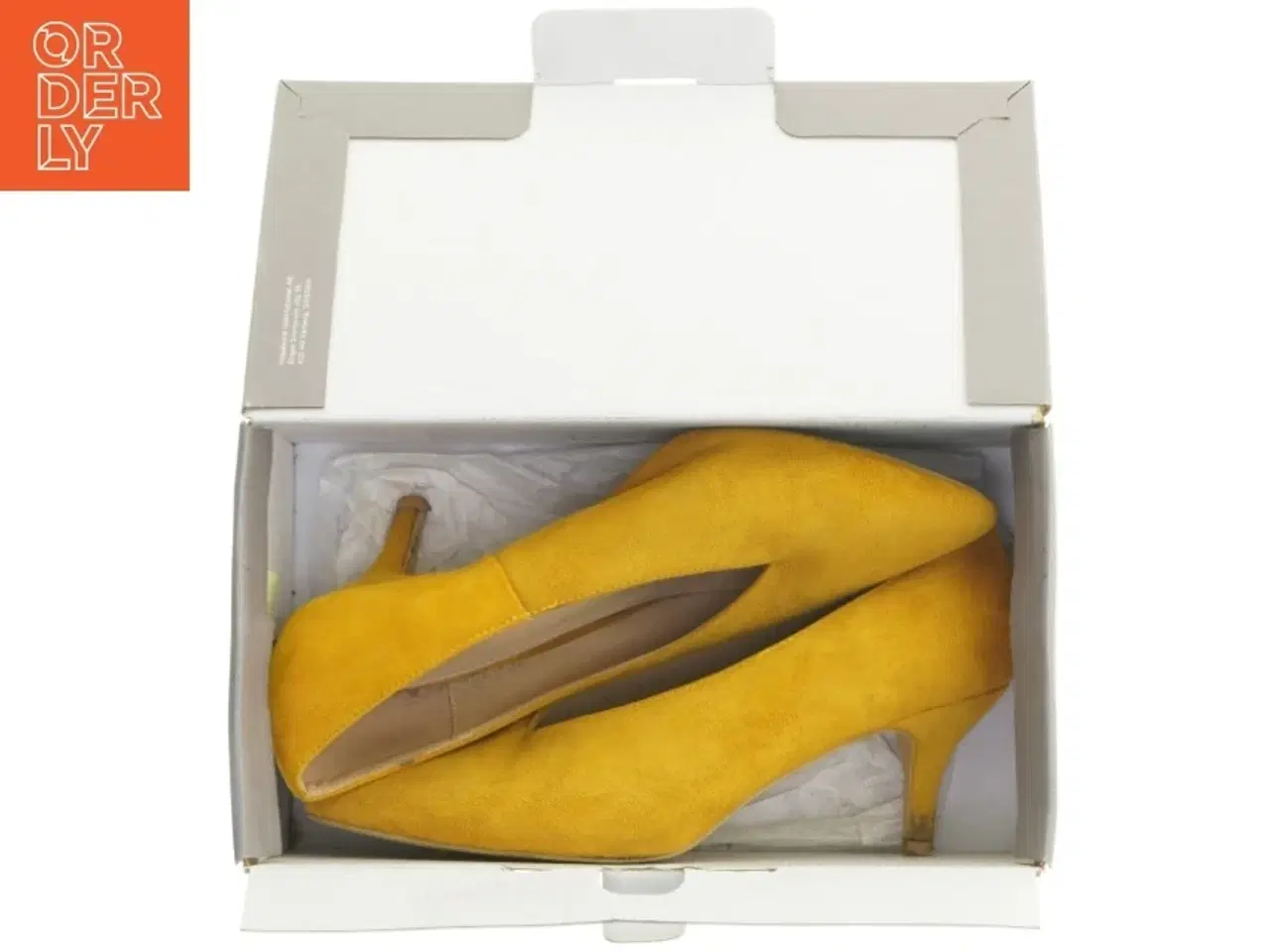 Billede 6 - Gule stiletter i størrelse 40 (str. 40 )