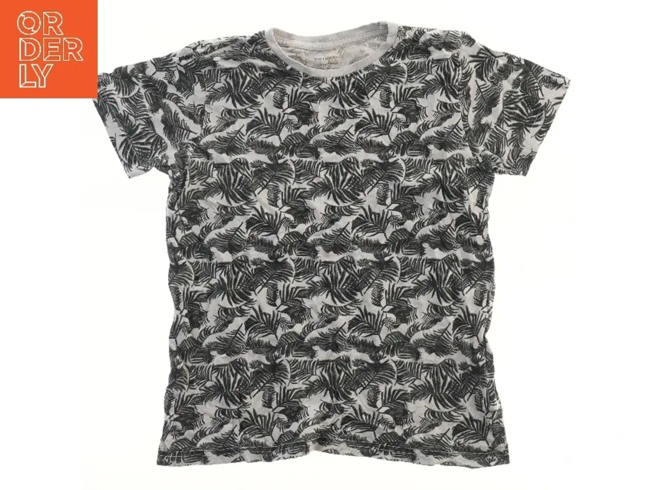 Billede 1 - T-shirt med bladprint fra Primark (str. 140)