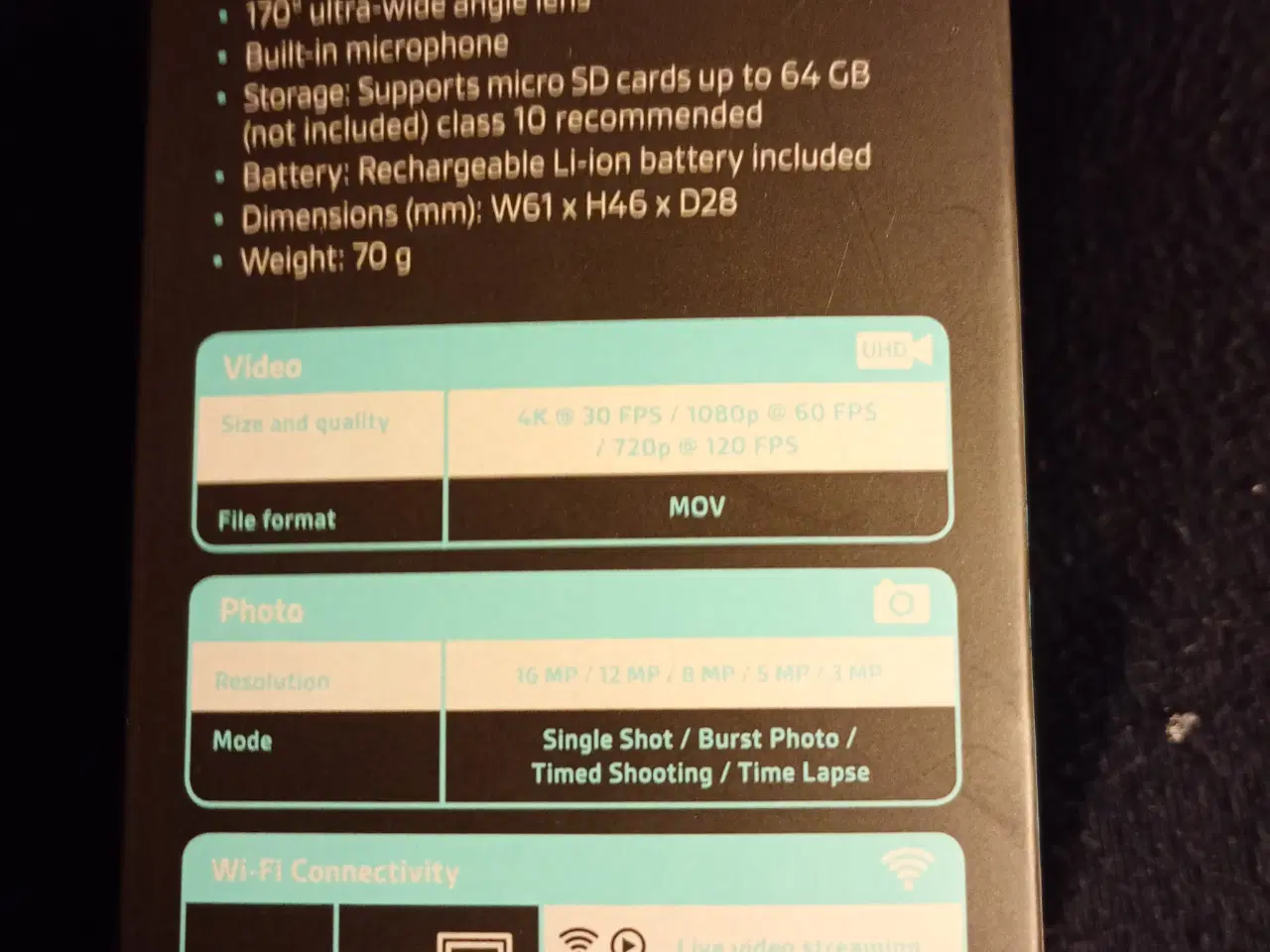 Billede 3 - Action Camera sælges - 100% med alt udstyr.