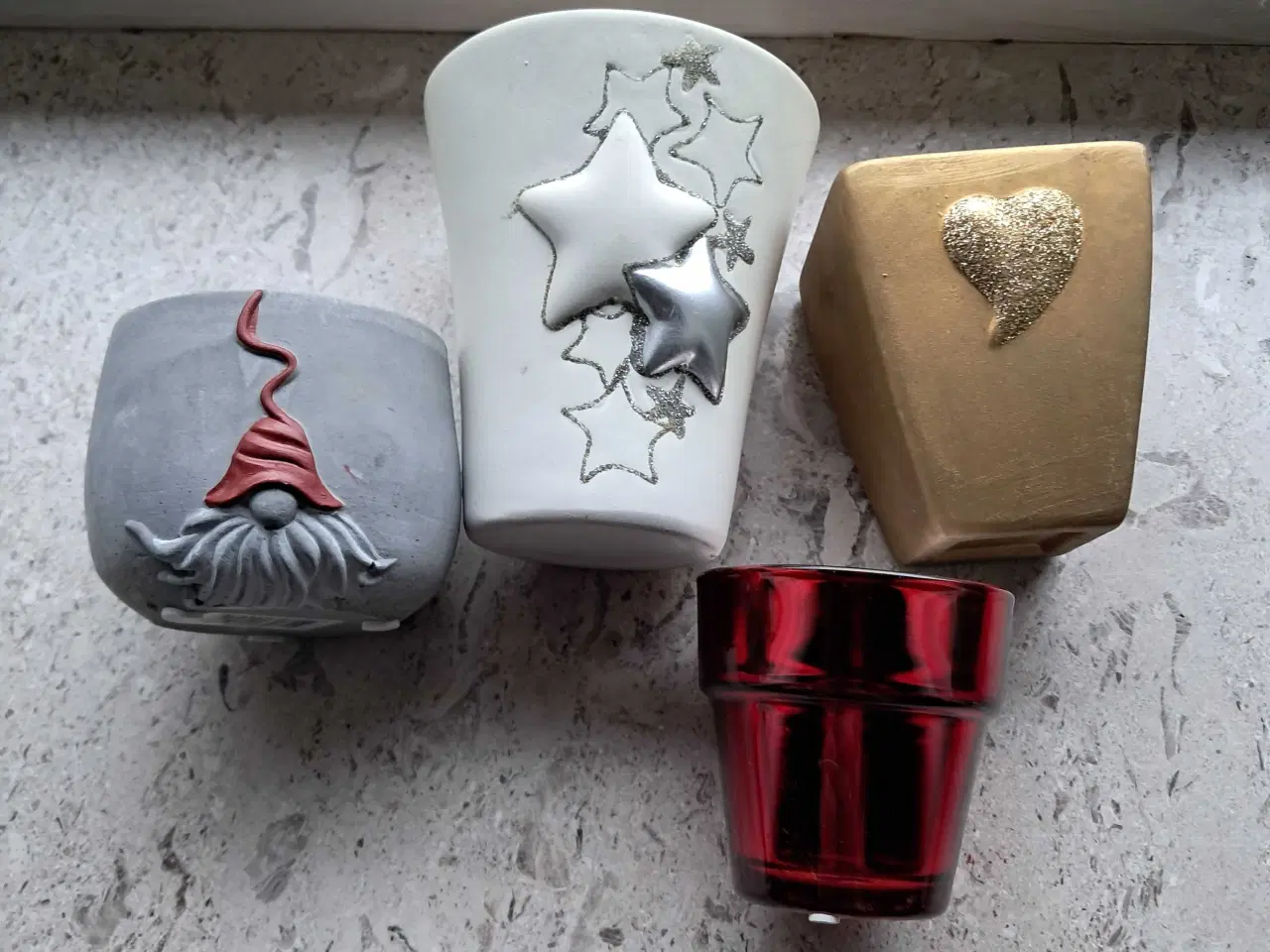 Billede 1 - Jule blomsterpotter