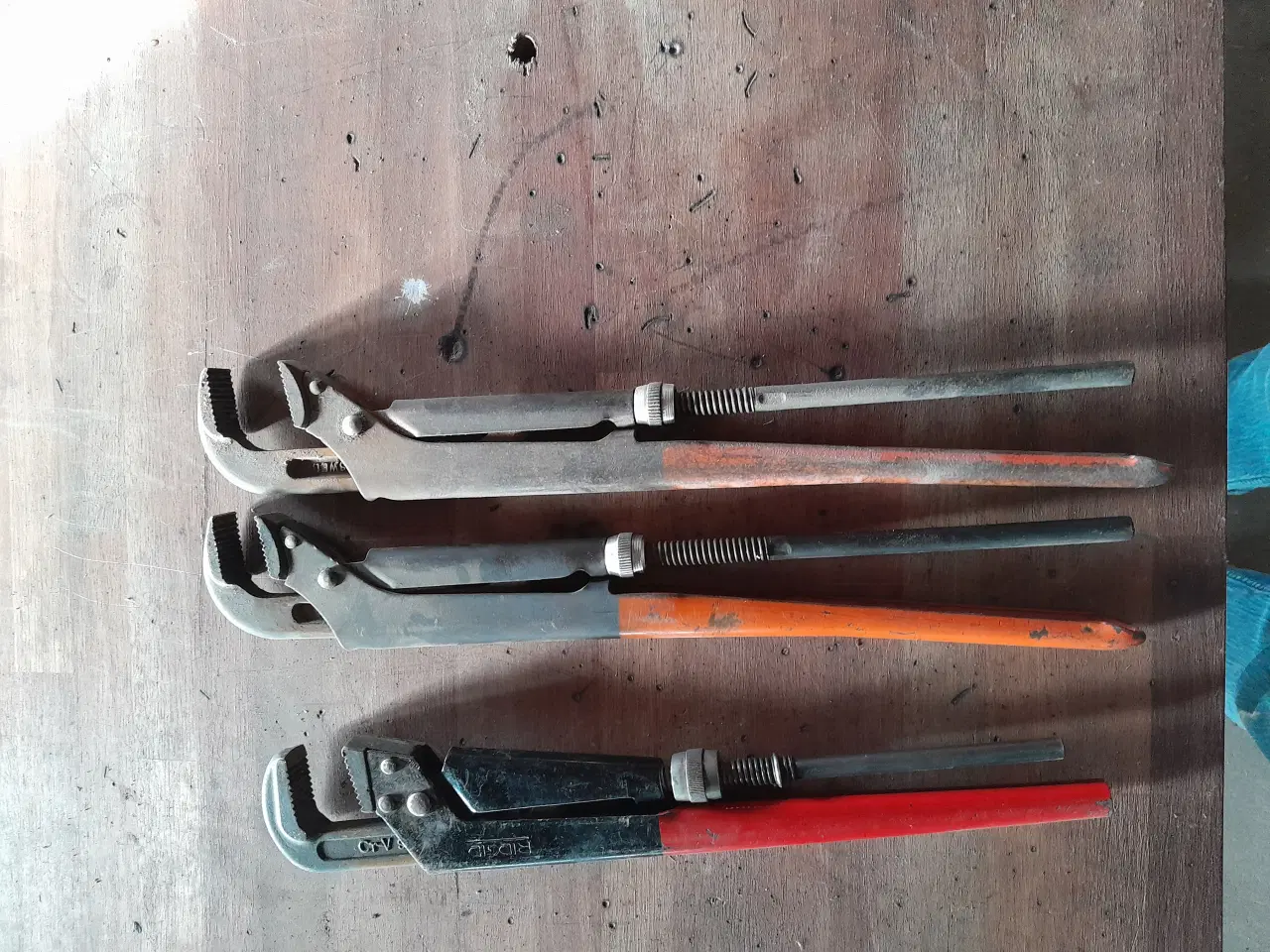 Billede 3 - 2 stk. svensknøgler og 3 stk. rørtænger