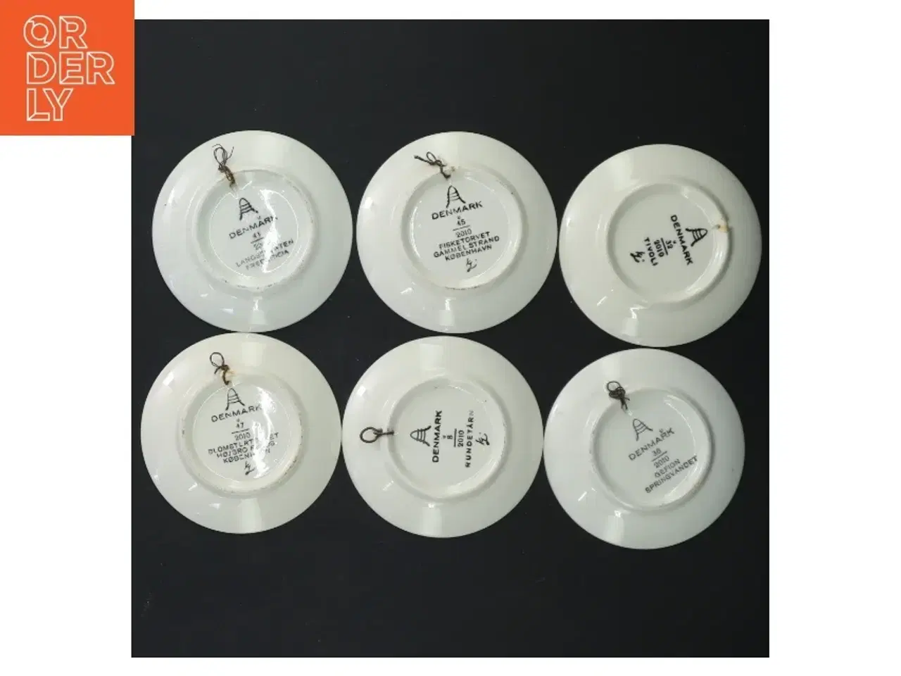 Billede 3 - Blå- og hvidmønstrede porcelænstallerkener fra Royal Copenhagen (str. Ø. 8,5 cm. 6 styk)