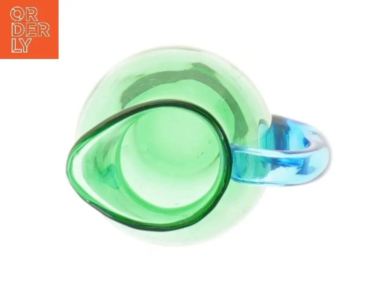 Billede 2 - Glaskande med blå hank (str. 12,5 cm) fra Orrefors