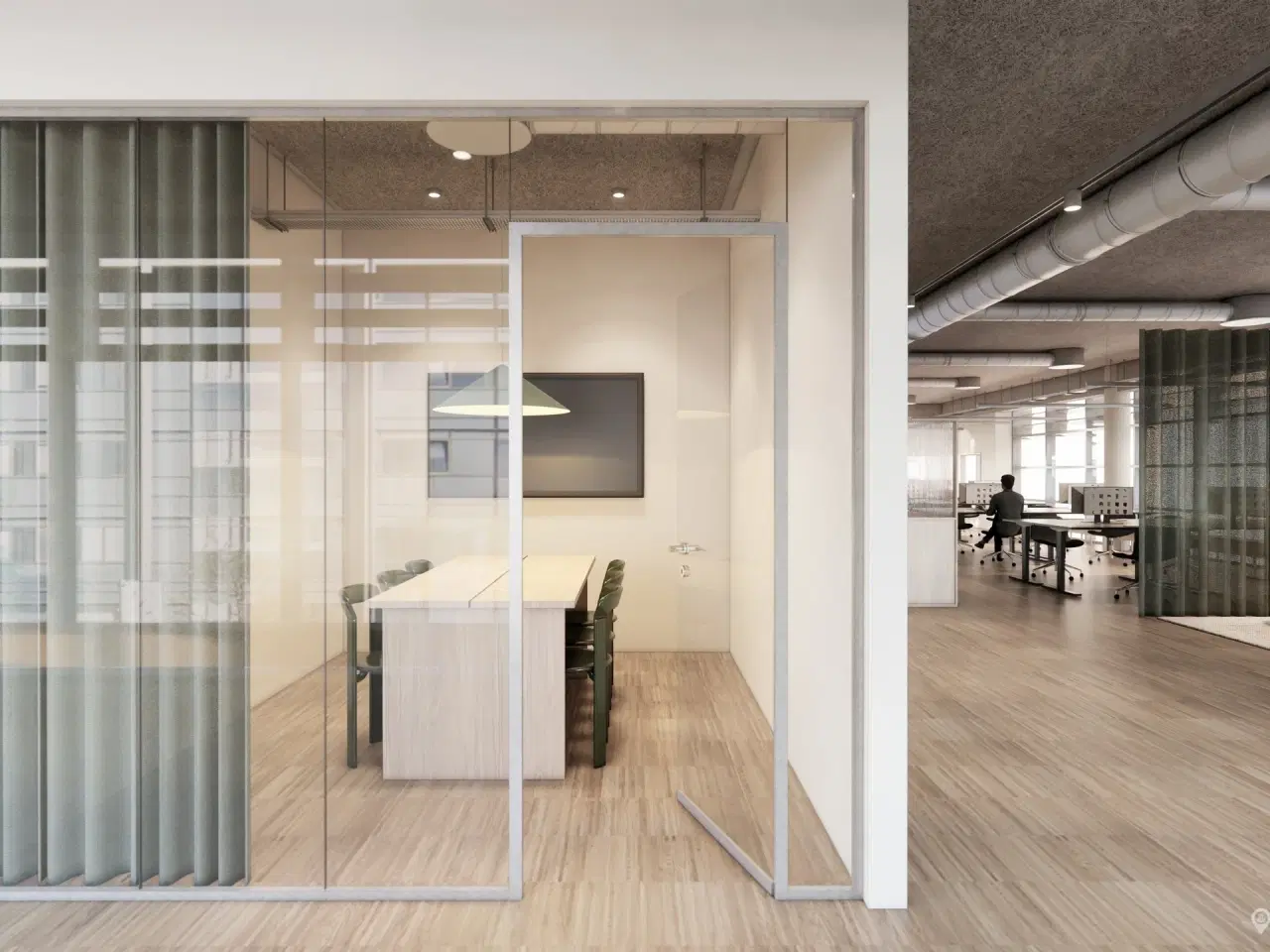 Billede 4 - Komplet istandsatte kontorer med havnekig