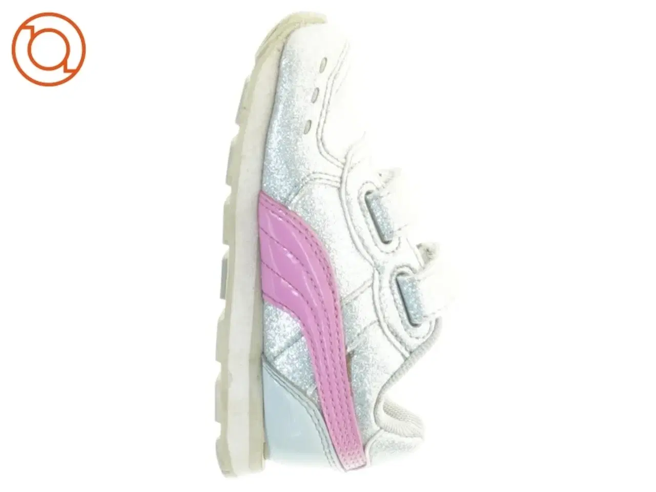 Billede 5 - Sølvfarvede sneakers med lyserøde detaljer fra Puma (str. 22)