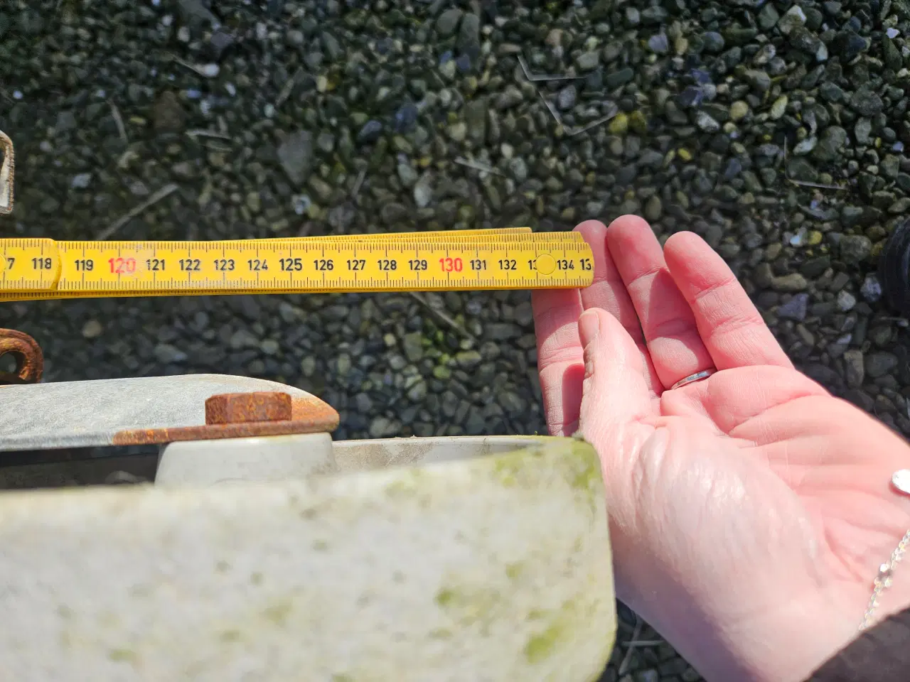 Billede 3 - Galvaniseret låger og plast trug  brugt til får...