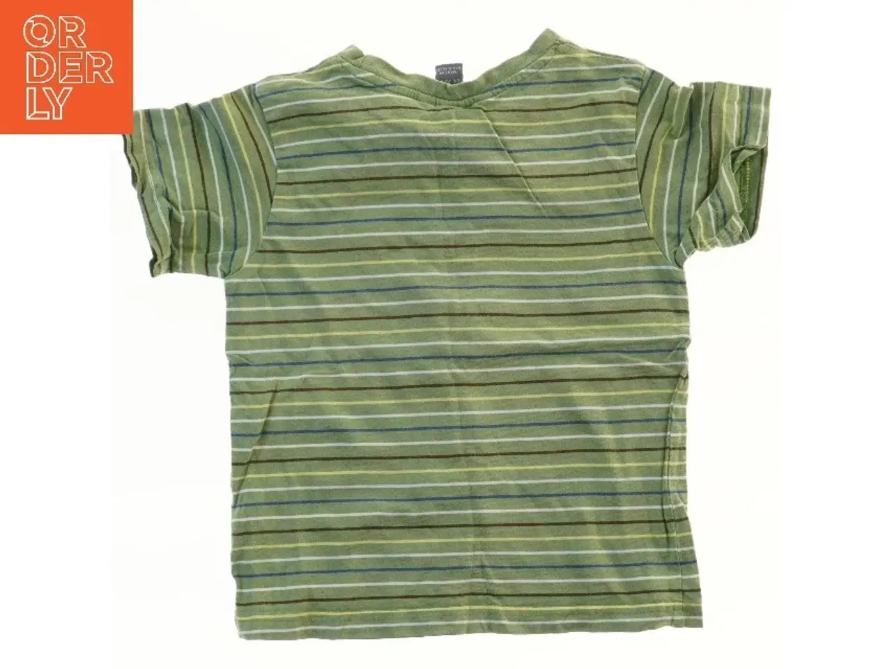 Billede 2 - Kortærmet stribet shirt fra H&M (str. 98)