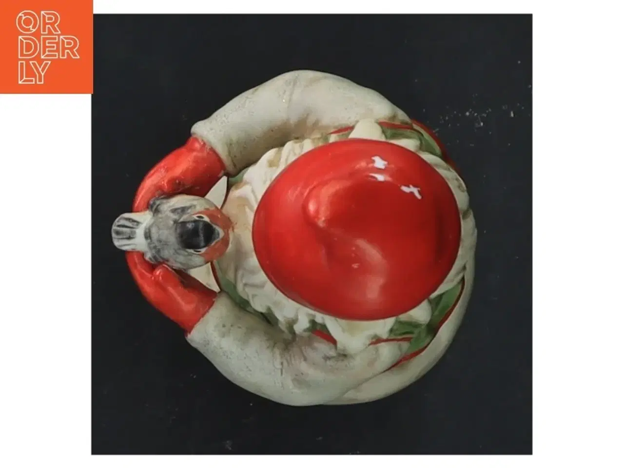 Billede 3 - Keramisk nissefigur (str. 15x5,5 cm)