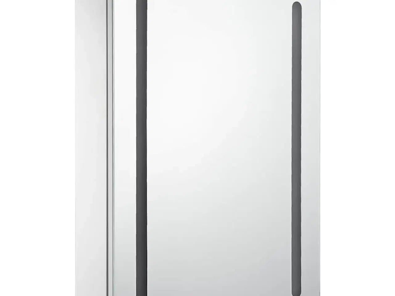 Billede 6 - Badeværelsesskab med spejl + LED-lys 50x13x70 cm