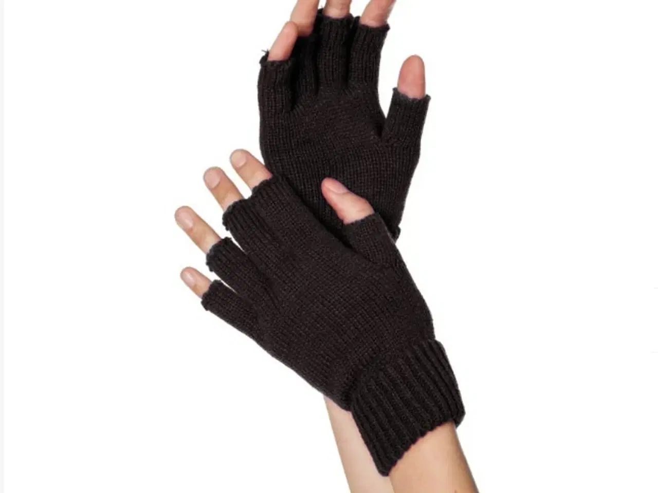 Billede 1 - Handsker, Strikhandsker fingerløse Unisex. Small