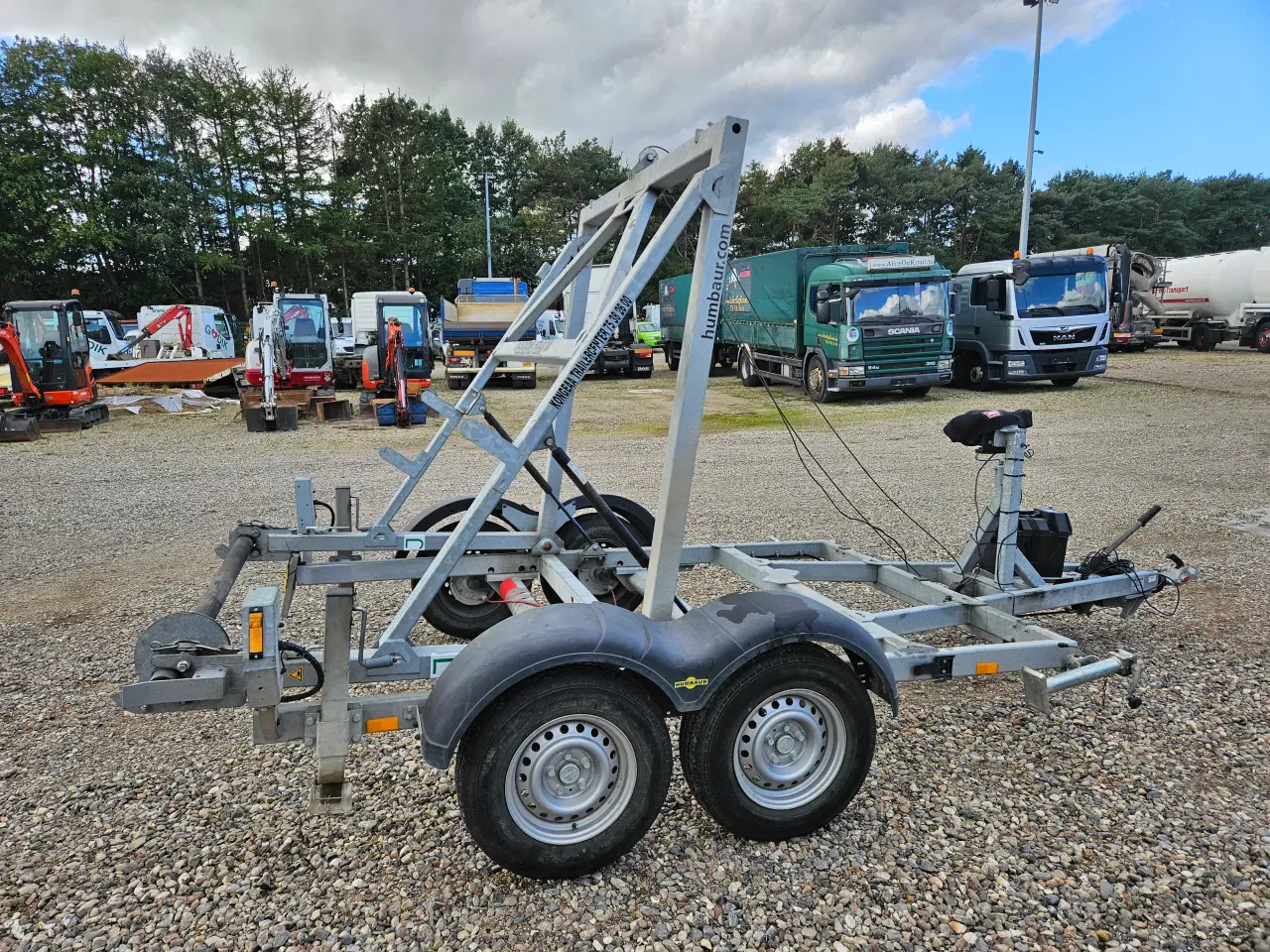 Billede 4 - Humbaur kabeltromle 3500 kg med elspil