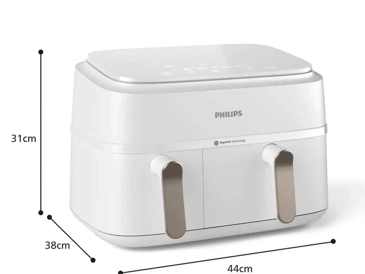 Billede 10 - Airfryer Philips NA353/10 - Hvid, 9 l