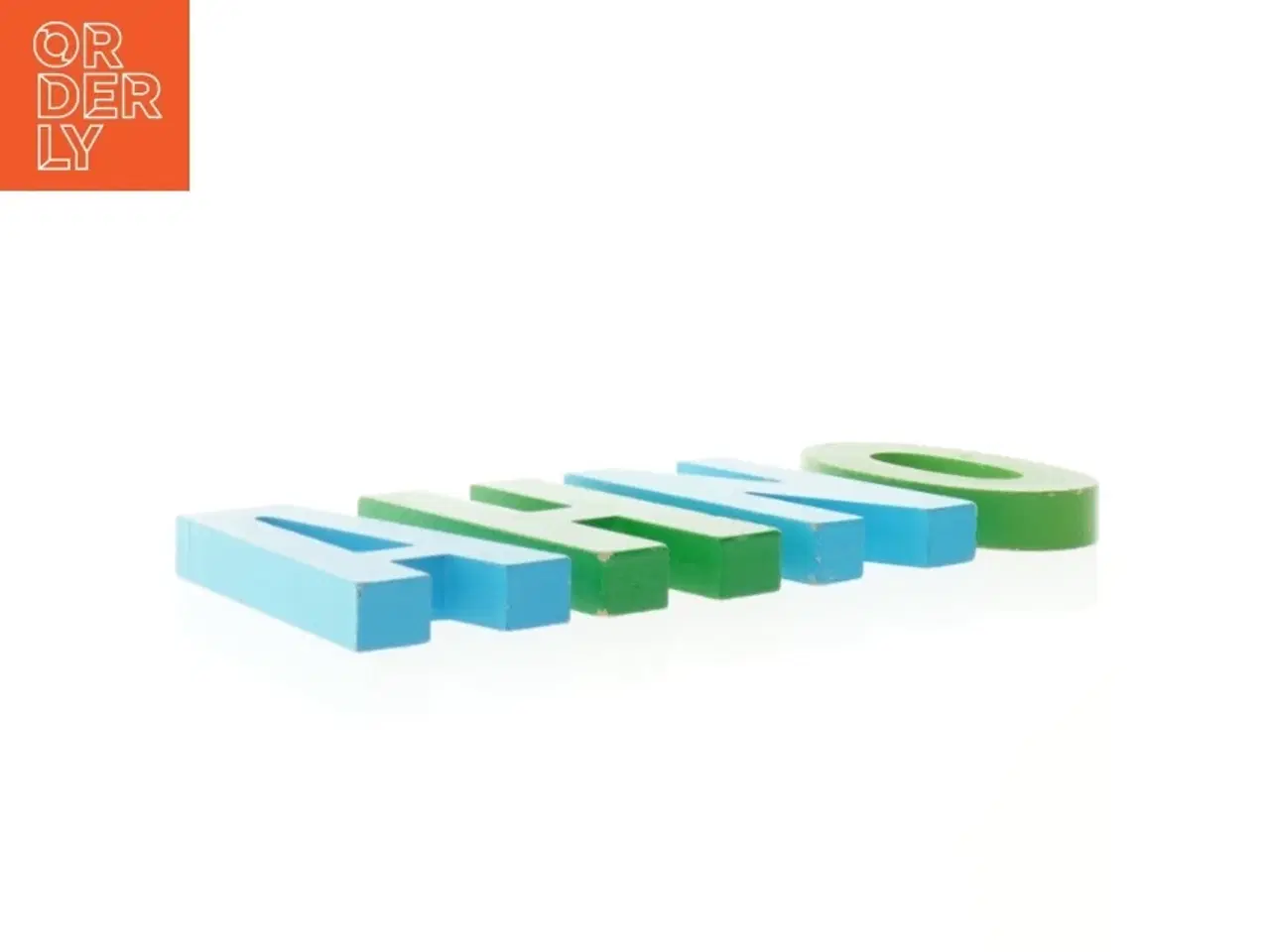 Billede 2 - Træbogstaver NOAH (str. 10 x 5 komma 5 x en komma 5 cm)