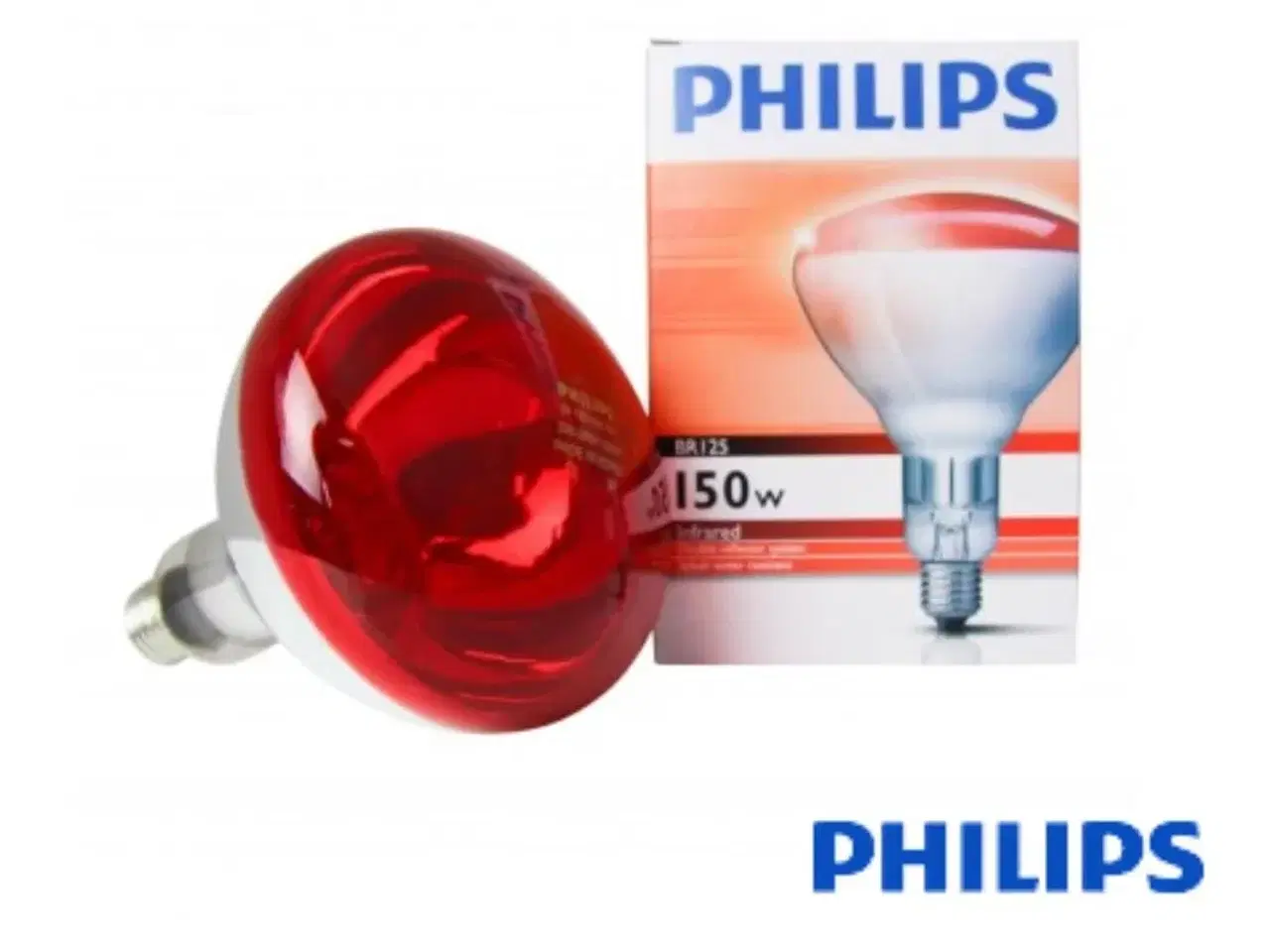 Billede 1 - Philips BR125 IR 150W E27 230-250V Red