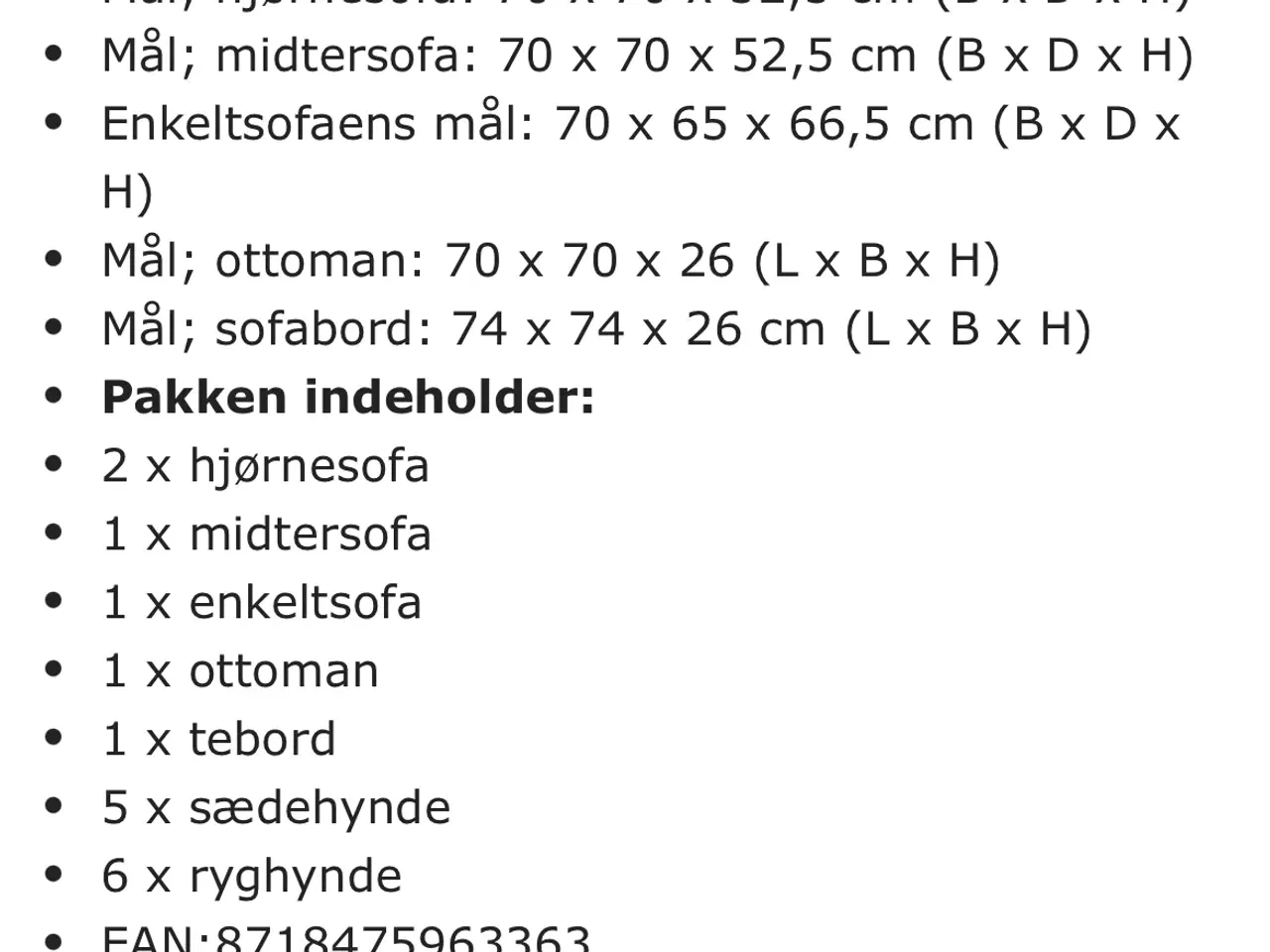 Billede 2 - Loungemøbler i grå 