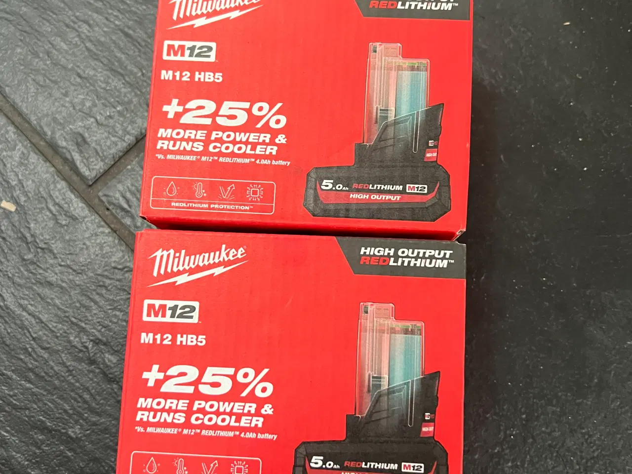 Billede 1 - Milwaukee batterier M12 5ah High output 