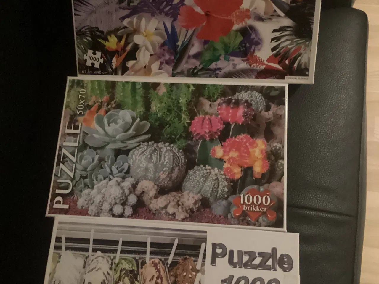 Billede 1 - 3 puslespil med 1000 brikker