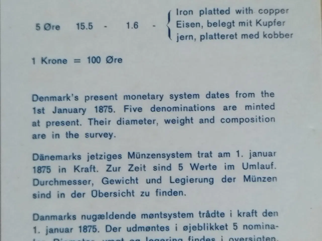 Billede 7 - Møntsæt. 1974. Prægested. Den Kongelige Mønt 